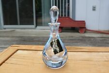 Vintage Blue Oneida Lead Crystal Perfume Bottle w/Stopper picture