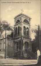 St Croix Virgin Islands VI Lutheran Church Christiansted Vintage Postcard picture