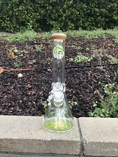 9mmHeavy Thick Glass Water Pipe Bong Beaker 14 Inch picture
