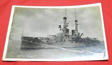 Vintage Real Photo Postcard - U.S.S. Texas battleship picture