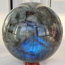 2880g Natural labradorite ball rainbow quartz crystal sphere reiki healing picture