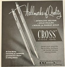 1968 Cross Pen Print Ad - Vintage Magazine Advertisement picture