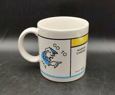 Vtg 1984 Monopoly Go To Jail Ceramic Coffee Mug picture