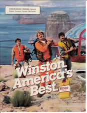 1986 WINSTON Cigarettes Helicopter Ocean Rescue Crew Climbers Vintage Print Ad picture