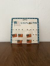 VINTAGE U.S. FLAG PIN ADVERTISING STORE DISPLAY SIGN-NOS picture
