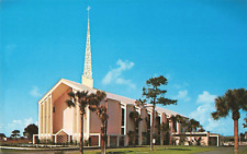 Pompano Beach Florida, First Presbyterian Church, Vintage Postcard picture