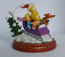 Simpsons Bradford Christmas Ornament Illuminated Titled Dashing Through The Snow picture