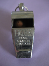 Vintage Brass HALEX Whistle Steel w/ Cork Ball Made in England picture