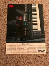 1987 VINTAGE 9X12 PRINT Ad FOR Yamaha DX-7 Digital Synthersizer SOUND GIANT picture
