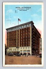 Cincinnati OH-Ohio, Hotel Metropole, Advertising, Antique Vintage c1937 Postcard picture