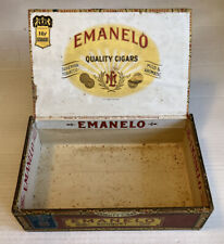Emanelo Cigar Box 1926 Tax Stamp Vintage Moss & Lowenhaupt Cigar CO St. Louis MO picture