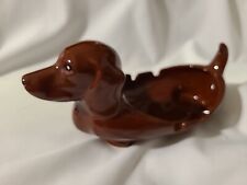 Vintage Dachshund Dog Ashtray Sausage Wiener Dog Figurine picture
