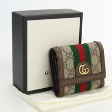 Used Gucci Ophidia Compact Zip Brand Wallet 523174 96Iwg 8745 Rank A Us-2 picture
