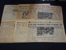 1938-1944 PREAKNESS RACE WINNERS NEWSPAPER LOT OF 6 ISSUES - NP 2151D picture