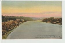 Easton Pennsylvania Looking up the Delaware River Rotograph 1905 POSTED 1909 PA picture