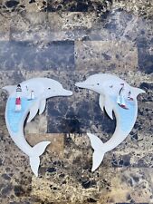 Dolphin Shaped Wall Sconces With Lighthouse Bathroom Or Wall Decor picture
