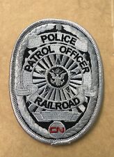CN Railway Police Patrol Officer Patch Canadian National Railroad picture