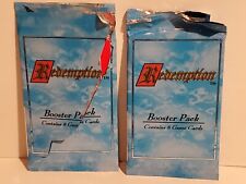 REDEMPTION CUSTOMIZABLE BIBLE GAME OPEN BOOSTER PACK TRADING CARDS LOT/2 1995 picture
