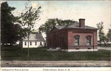1908, Public Library, WEARE, New Hampshire Postcard - Warren & Cole picture