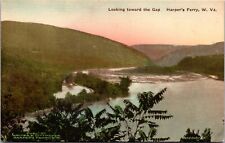 Vtg Harper's Ferry West Virginia WV Looking Towards the Gap Scenic View Postcard picture