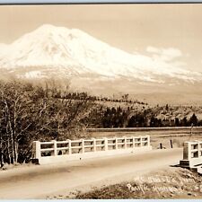 c1930s Cali. / Ore. Mount Mt. Shasta RPPC Pacific Highway US Route 99 Photo A210 picture