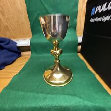 Nice Traditional Vintage Catholic Chalice, with Sterling Cup picture