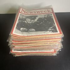 Newsweek Magazines Lot Of 30 From 1945 Vintage WWII Era FDR January - November picture