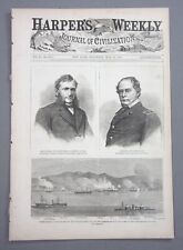 Harper's Weekly -5/19/1866- Bombarding of Valparaiso, Black Baptist Church Ruins picture