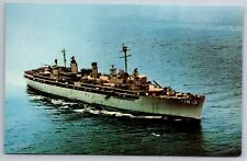 U.S.S. Sierra AD 18 Navy Destroyer Tender Photo Postcard picture
