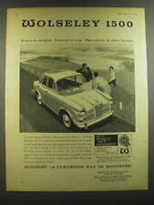 1964 Wolseley 1500 Car Ad - Power-to-weight. Luxury-to-size. Two ratios picture
