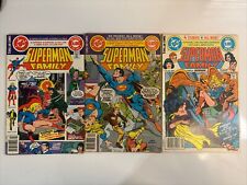 Vintage Superman Family 3 Comic Book Lot 192 197 218 DComics 1974-1976 picture