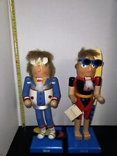 Wooden Decorative Nutcrackers LIMITED EDITION* RARE* VINTAGE* Lot Of 2 picture