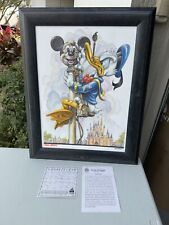 HTF Disney Craig Skaggs “A Fowl job” Donald Duck Mickey Giclee LE 51/95 Signed picture