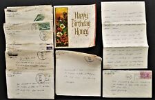 LOT 1957 antique 18 LOVE LETTERS Pvt DONALD CASE canadensis pa JOYCE BARTLESON picture