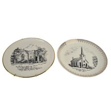 🚨 2 Evangelical Lutheran Church Collector Plate 1953 St. Paul's and Trinity  picture