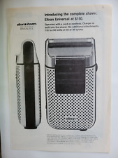 Braun Eltron Universal Electric Shaver Men Original Ad 1982 ~8x11