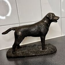 Antique Metal Hunting Dog Figure Author Signed CFA picture