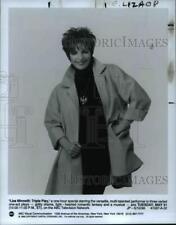 1989 Press Photo Liza Minnelli - Triple Play - cvb22396 picture