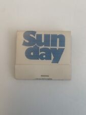 Vintage Sunday Matchbook Unstruck Full Advertisement Matches Souvenir Collect picture