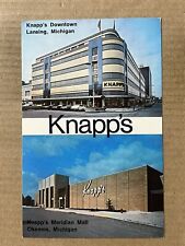 Postcard Michigan Knapp's Department Store Downtown Lansing Meridian Mall Okemos picture