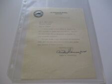 ARTHUR E SUMMERFIELD SIGNED LETTER AUTOGRAPH  54TH AMERICAN POST MASTER GENERAL  picture