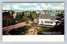 Orrs Island ME-Maine, Aerial Showing Harpswell Sound, Antique, Vintage Postcard picture