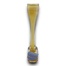One Hitter Pipe Bowl Floral Gold Fumed Glass Color Changing - 4