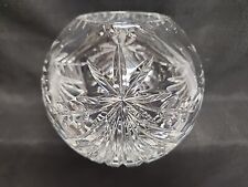 Atrium Rose Bowl Lead Crystal Clear Glass Poland 7 x 7 almost 4 lb picture