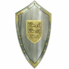 Medieval Larp Warrior Steel Shield King Lionheart Richard the Shield Christmas picture