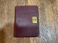 Vintage Five Year Diary with Lock No Key 1940's 1950's Military WWII picture