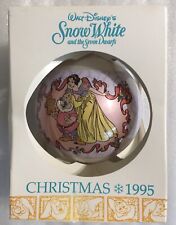 Schmid Disney's Snow White 1995 Christmas Glass Ball Ornament Seven Dwarfs picture