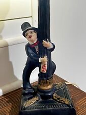 Vintage Charlie Chaplin Bar Lamp Post Drunk Working Condition Man Cave picture