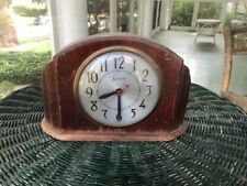 Vintage Wood Sessions Electric Mantle Clock Art Deco picture