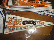 1989 San Francisco Giants NL Western Div Champs scroll Pennant b1 picture